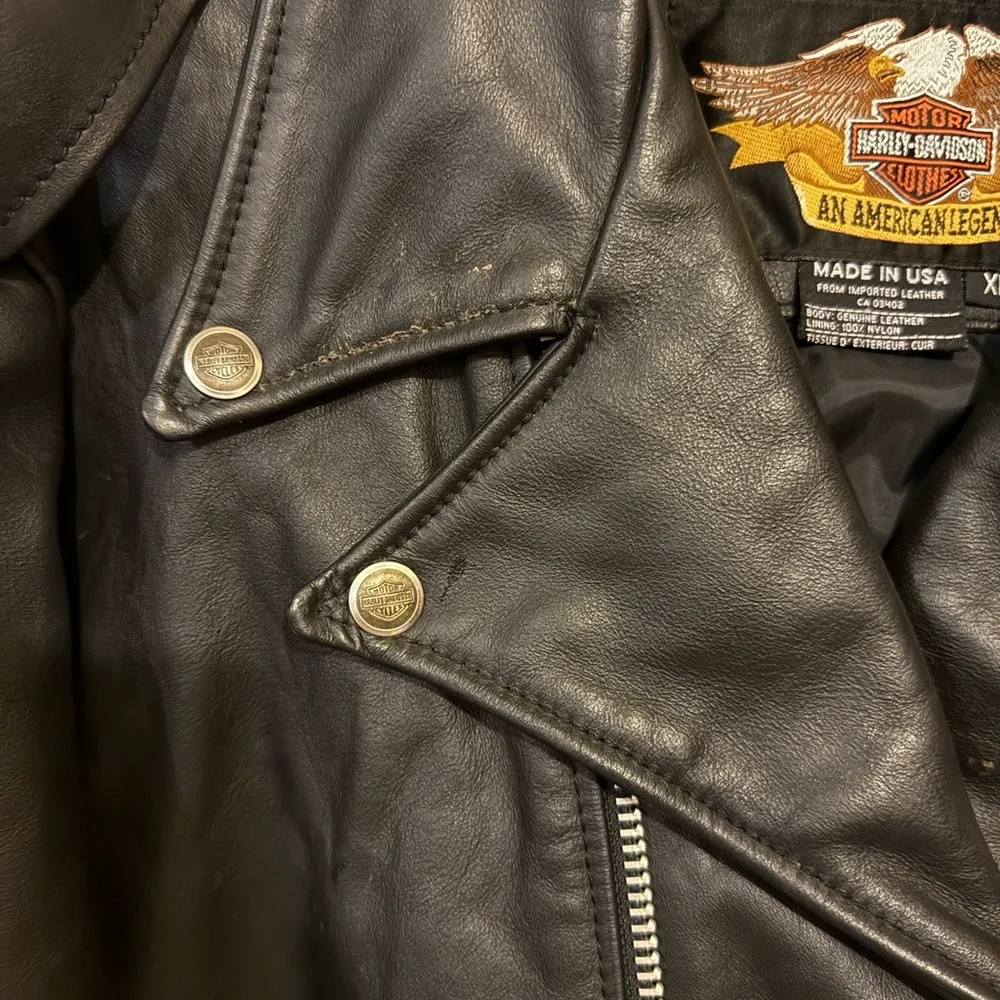 Harley-Davidson Classic Black Biker Jacket - Picture 4 of 6